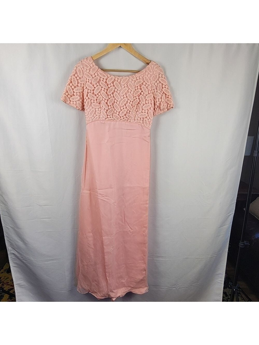 Vintage Dress Empire Waist Pink #1826 - Picture 2 of 16